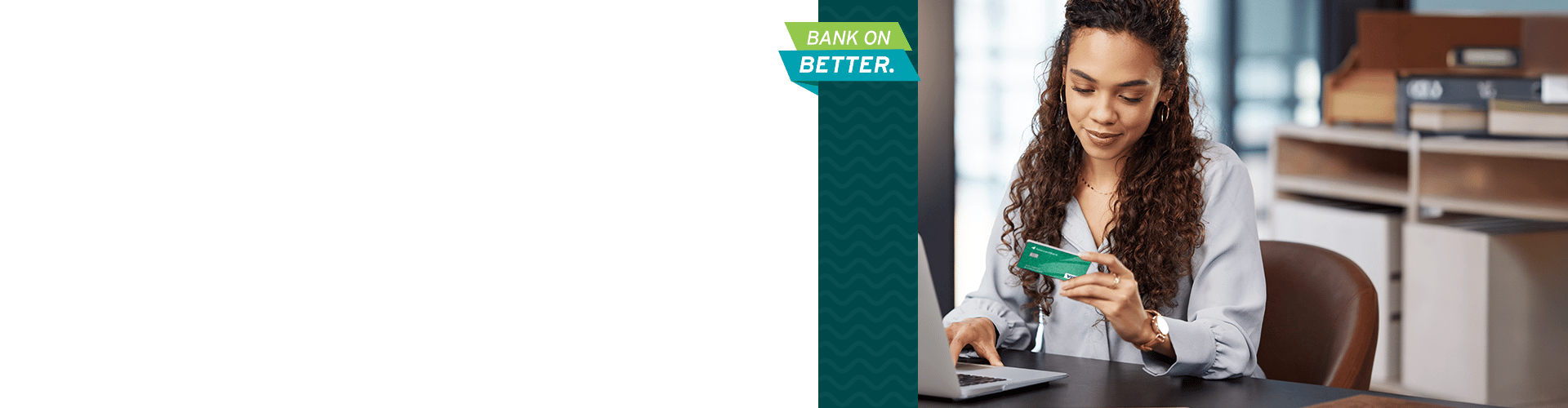 Business owner using Seacoast Credit Card to make a purchase online