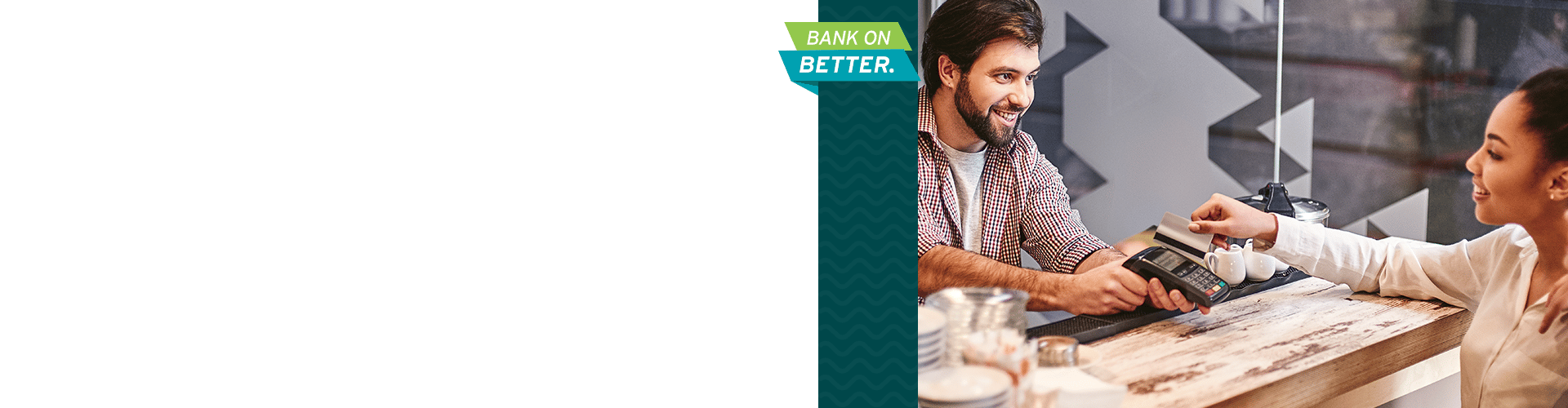 Business owner using payment solution to make sale