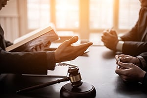 attorneys at a table