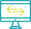Online transfer icon