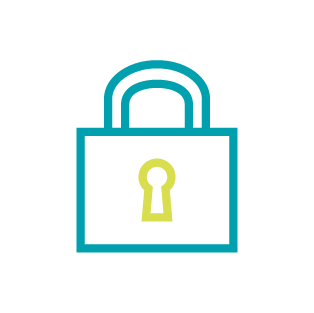 Logo image of a padlock.