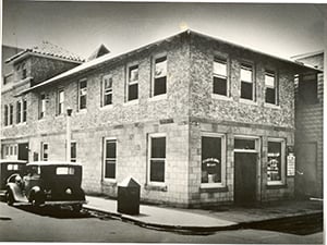 bw photo of citizens bank of stuart 1933