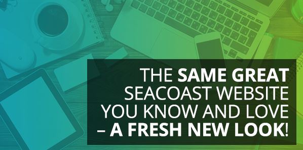text over laptop - seacoast bank's website getting a fresh new look