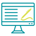Computer sign icon